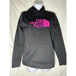 The North Face Women's Half Dome Hoodie Black Pink Sweatshirt Size S